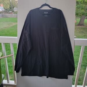 Duluth Trading Co 100%‎ cotton black long sleeve Longtail shirt Mens Size 3XL